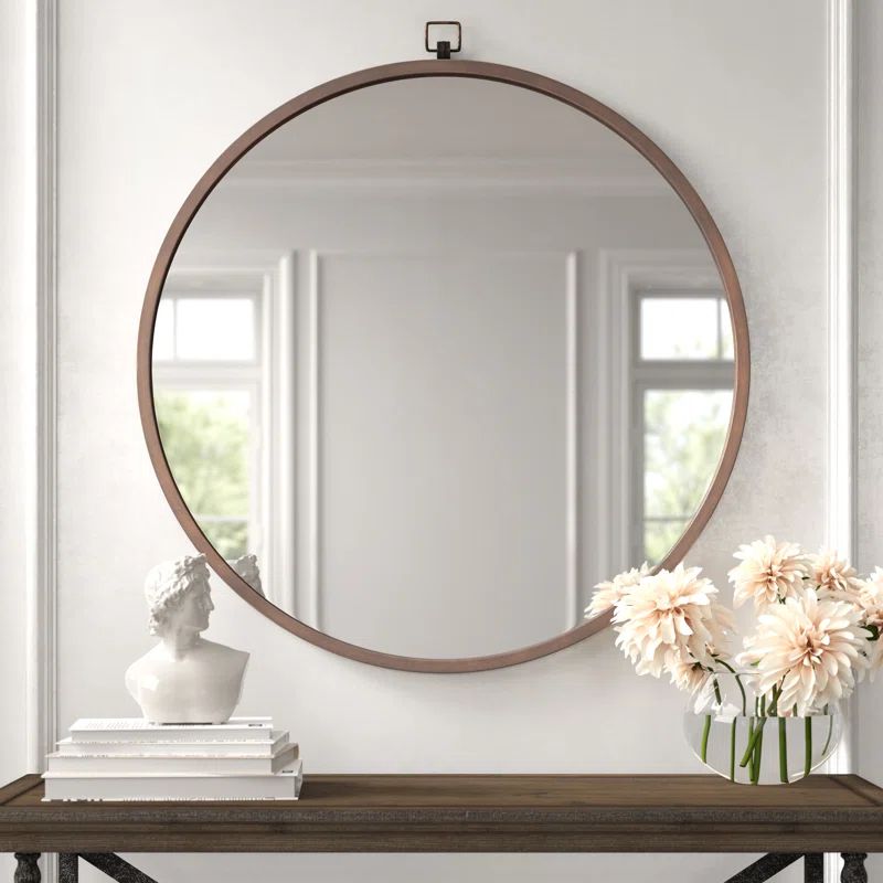 Round Metal Wall Mirror | Wayfair North America