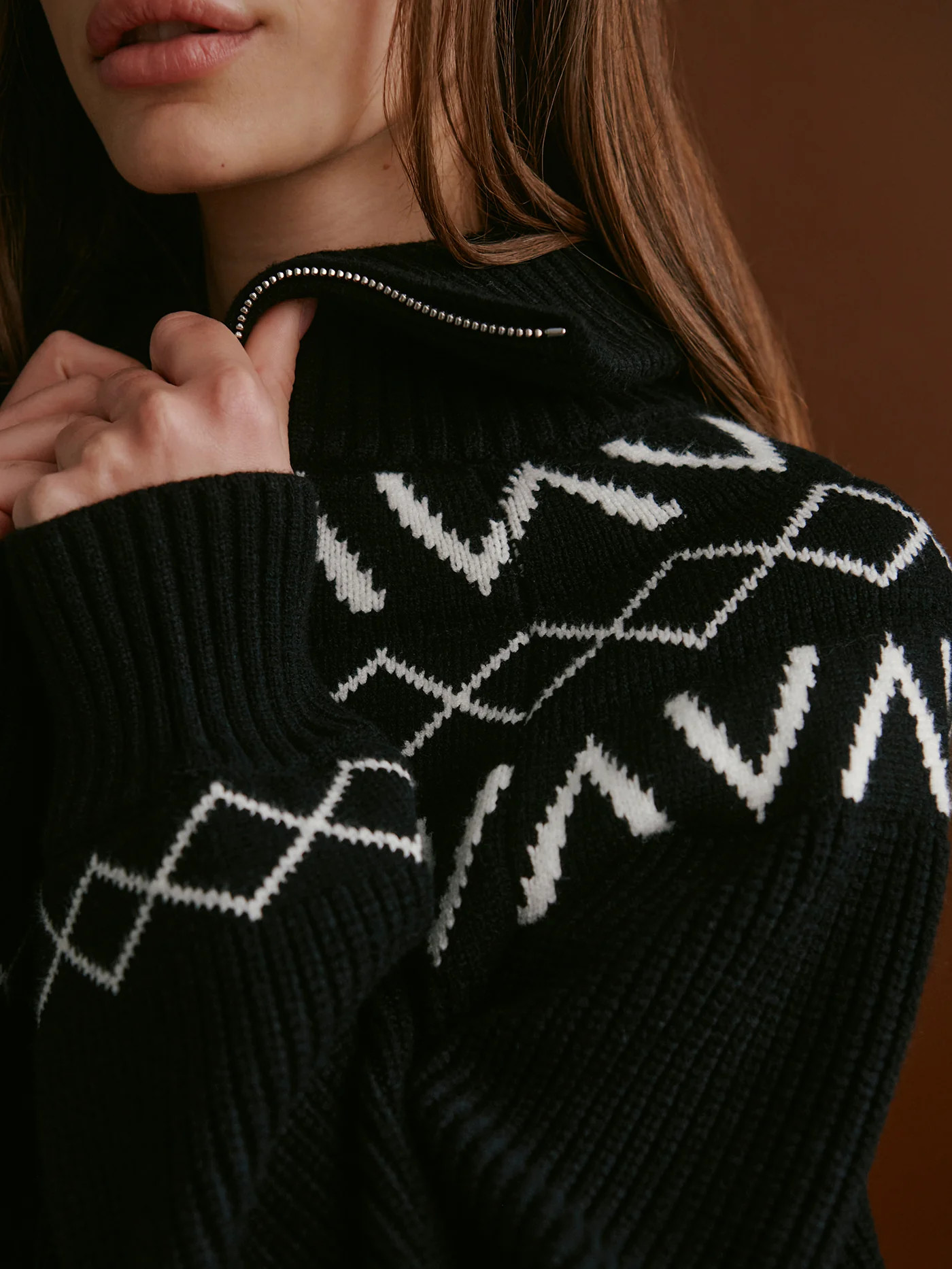 Sigrid Fairisle Half Zip Knit | Varley US | Varley US