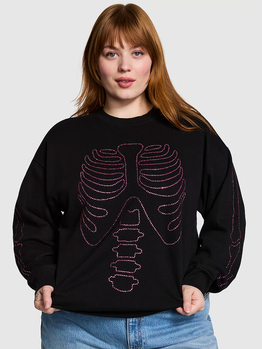 Ivy Fleece Oversized Crew Sweatshirt | Victoria's Secret (US / CA )