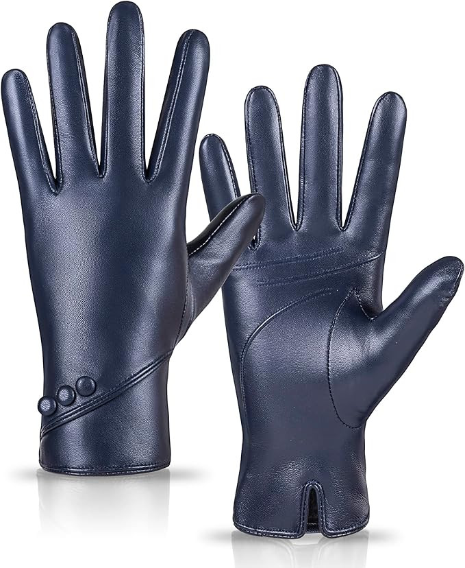 MAGILINK Leather Gloves for Women Genuine Sheepskin, Womens Gloves Warm Thinsulate Lined, Winter ... | Amazon (US)