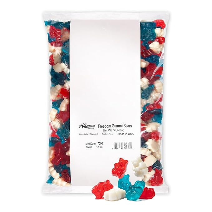 Albanese Candy, Freedom Gummi Bears, 5 Pound Bag | Amazon (US)