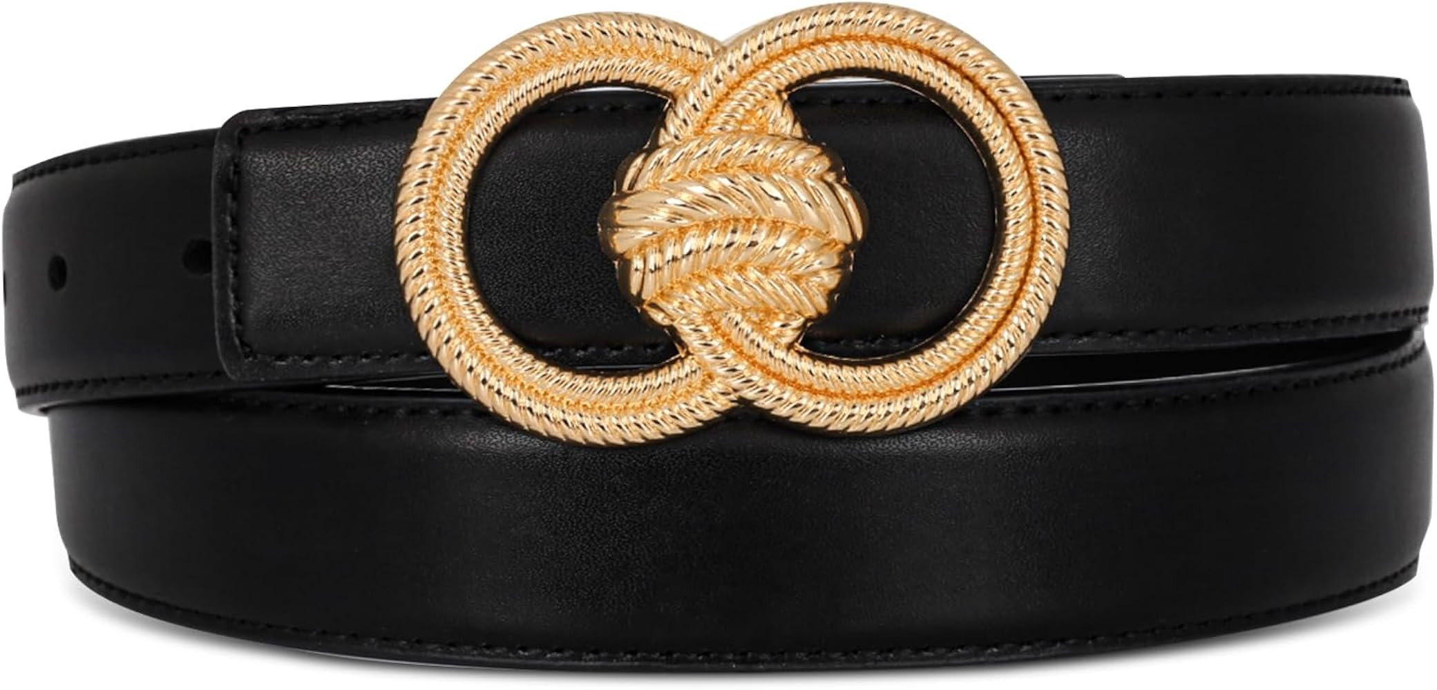 Relang Women's Belts with Gold Buckle, Fashion Waist Band, Elegant Ladies' Belt, Gift for Women | Amazon (US)