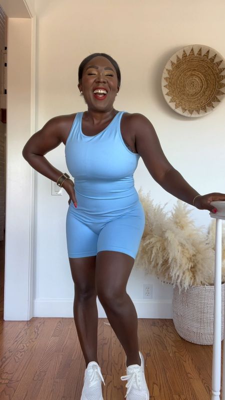 I love that these workout rompers are in style!! This Pumiey one from Amazon is so perfect! So buttery soft and perfect for everyday wear!!

#LTKstyletip #LTKFitness #LTKcurves