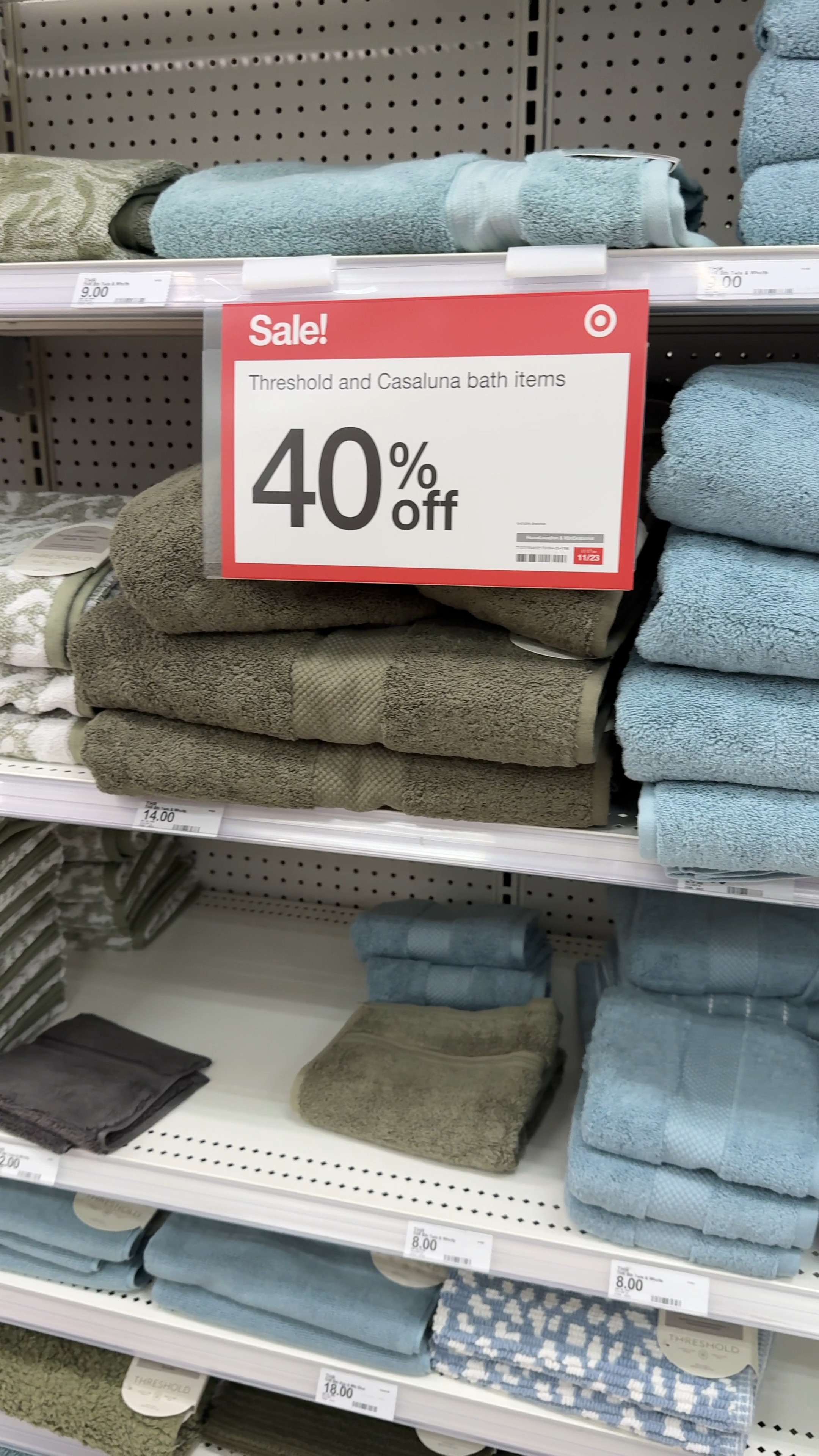Target has Casaluna & Threshold bath 40% off through 11/23! I grabbed 4 new towels that were much needed! 😅

#LTKWatchNow #LTKHome #LTKSaleAlert
