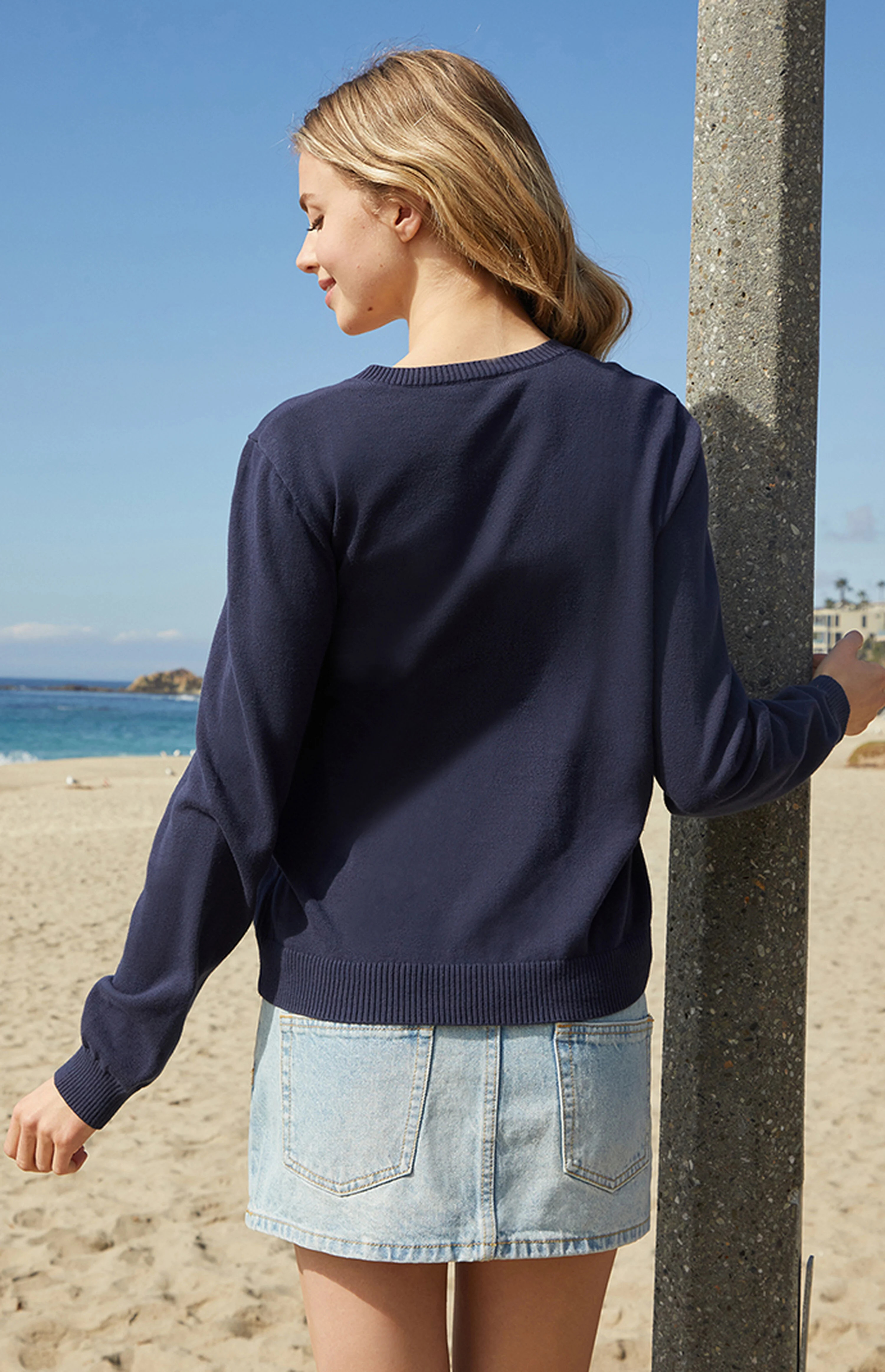 John Galt Navy Athelia Cardigan | PacSun