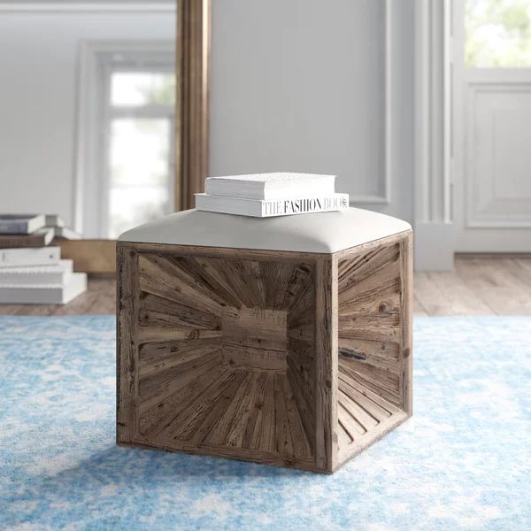 Amalie 17" Square Cube Ottoman | Wayfair North America