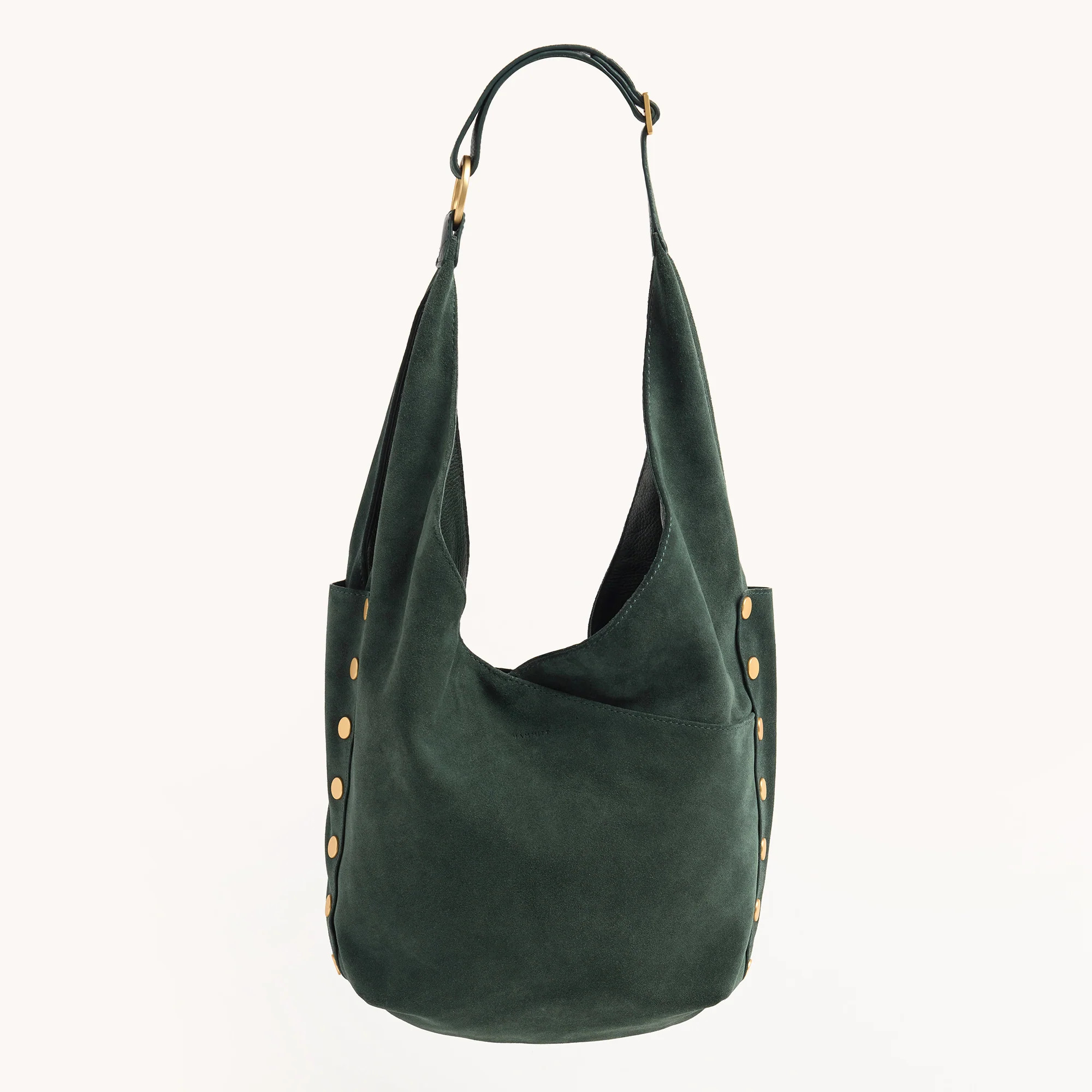 Tom Zip | Green Room Suede/Brushed Gold 840220515911 | Hammitt (US)