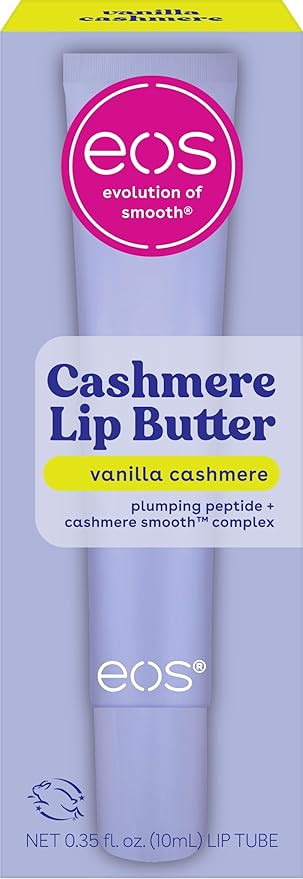 eos Cashmere Lip Butter - Vanilla Cashmere, Plumping Peptides, Smoothing, eos Lip Butter, Shea Bu... | Amazon (US)