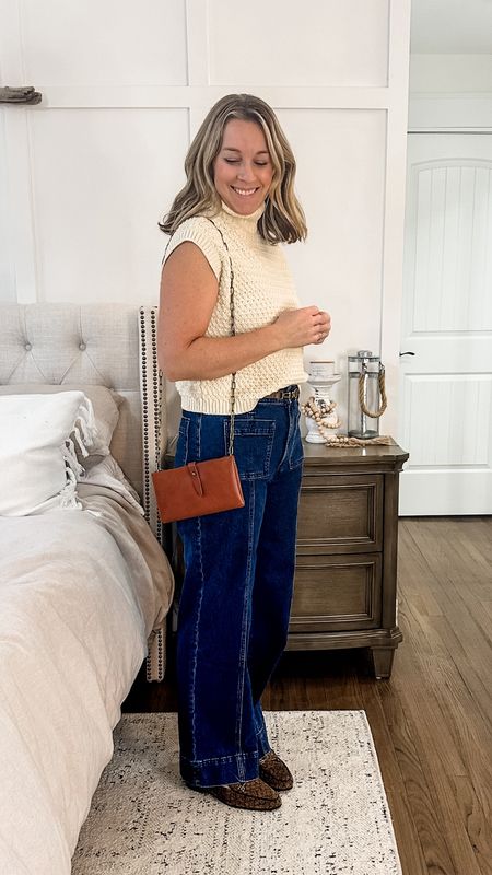 Medium top. Tts jeans. 
This knit turtleneck top is so good! It’s classy and timeless and goes with everything  

#LTKstyletip #LTKmidsize #LTKworkwear