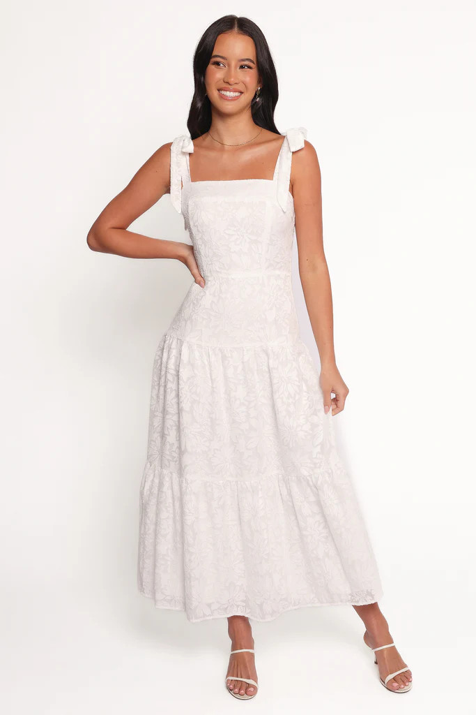 Lavinia Maxi Dress - White Floral | Petal & Pup (US)
