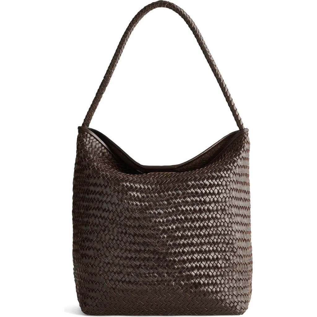 Madewell The Signature Woven Collection Bucket Bag in Coffee Bean at Nordstrom | Nordstrom