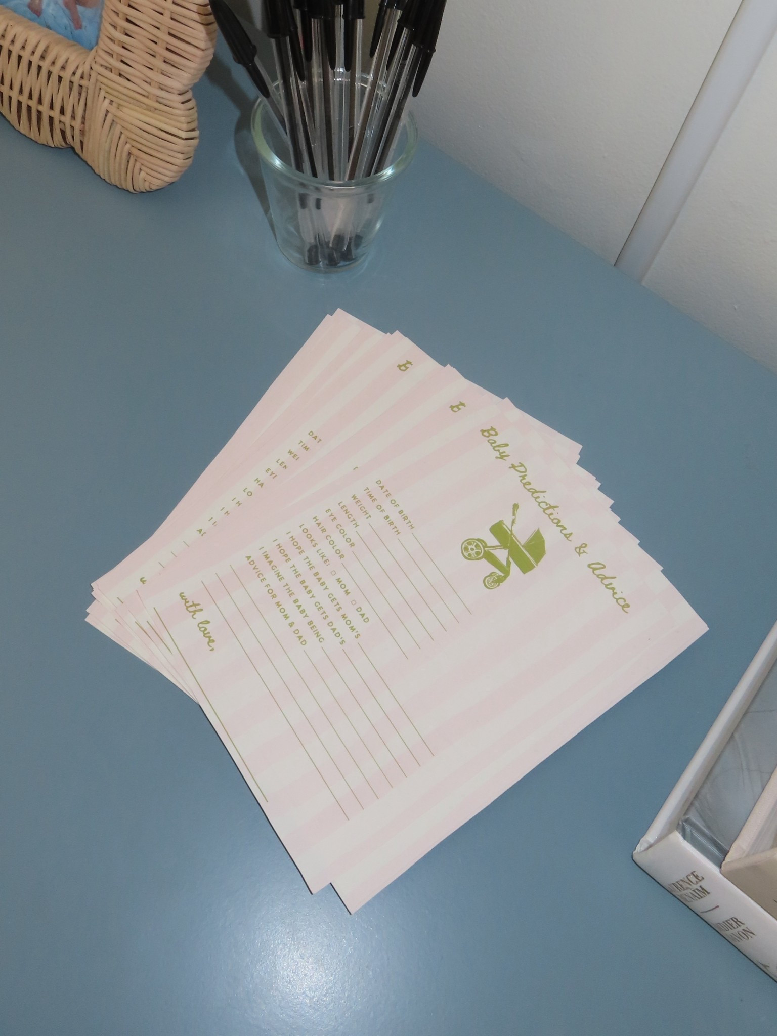 baby shower predictions & advice cards! i just edited them a bit 🩷