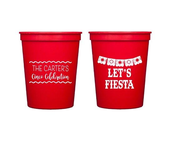 Fiesta cups Fiesta party cups Lets Fiesta Personalized | Etsy | Etsy (US)
