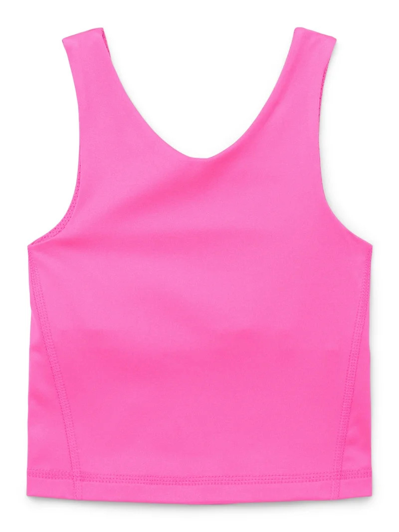 Athletic Works Girl’s Active Longline Bra Top, Sizes 4-18 & Plus | Walmart (US)