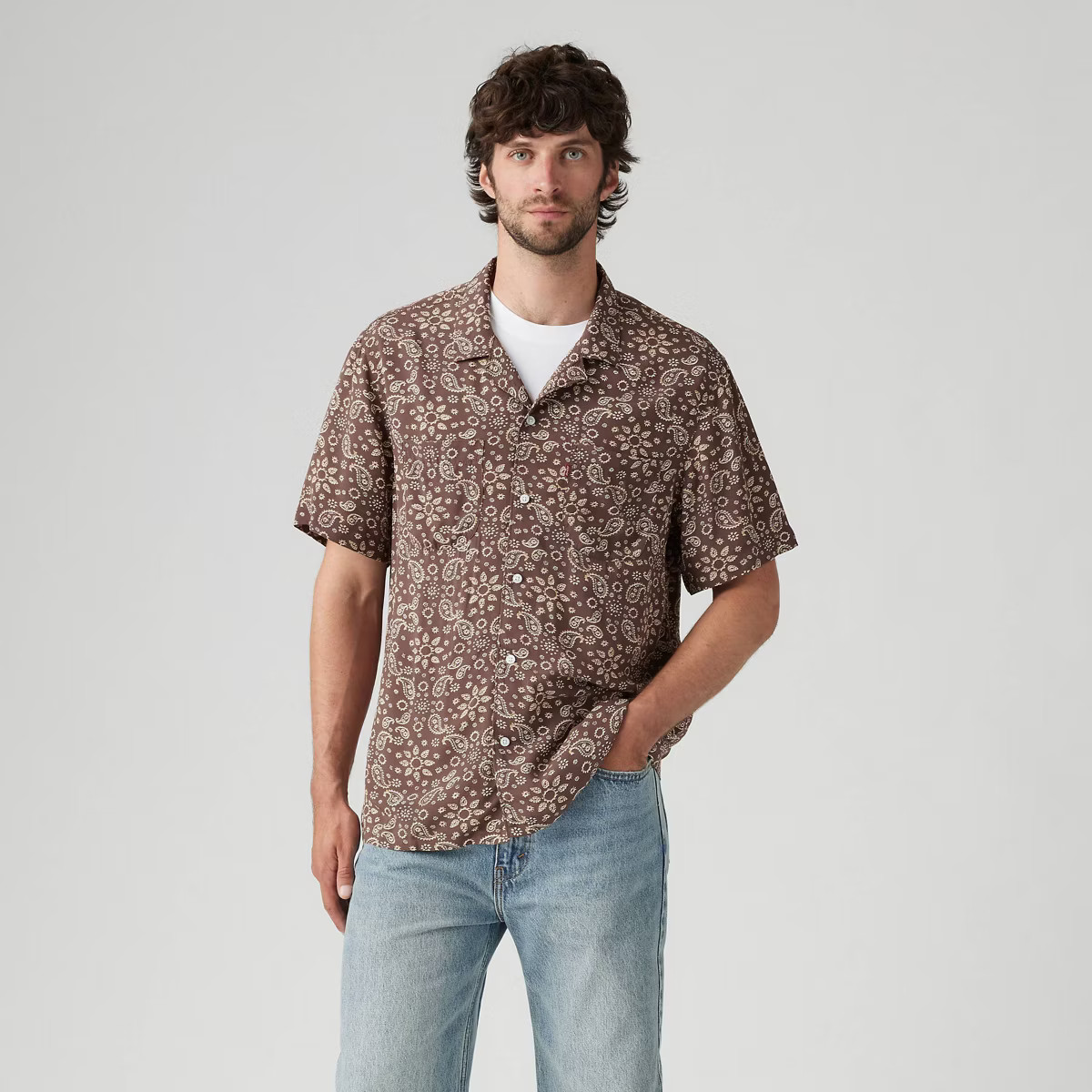 Levi's® Men's Relaxed Fit Short Sleeve Camp Button-Down Shirt | Target