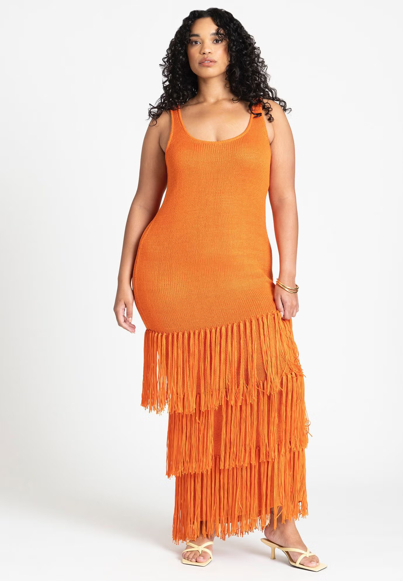 Fringe Sweater Dress | Eloquii