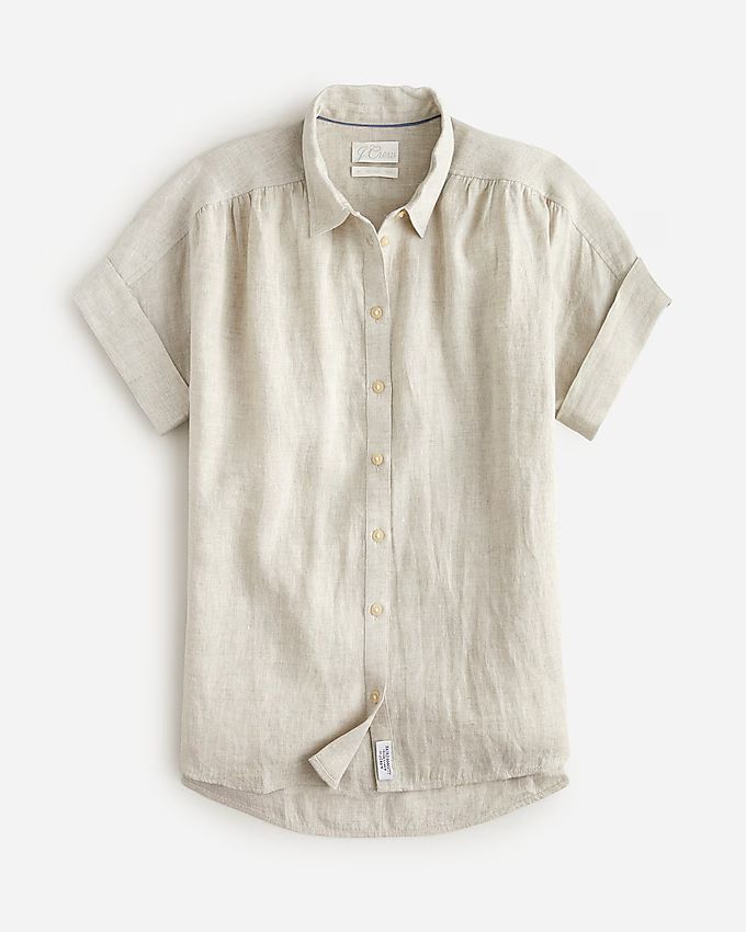 Relaxed-fit short-sleeve Baird McNutt Irish linen shirt | J.Crew US