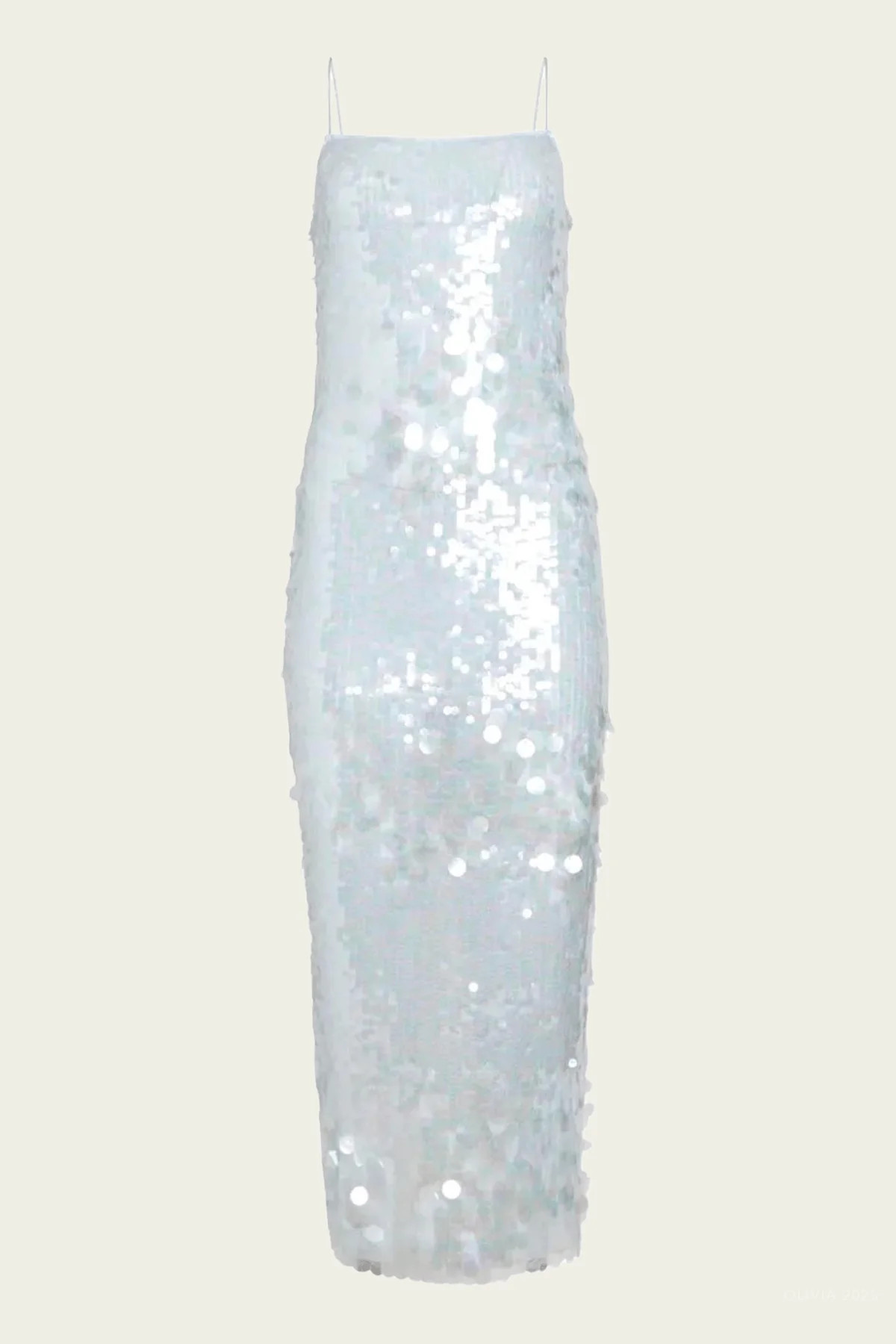 Alana Sequin Dress in Ice Blue - Blue M | Shop Olivia