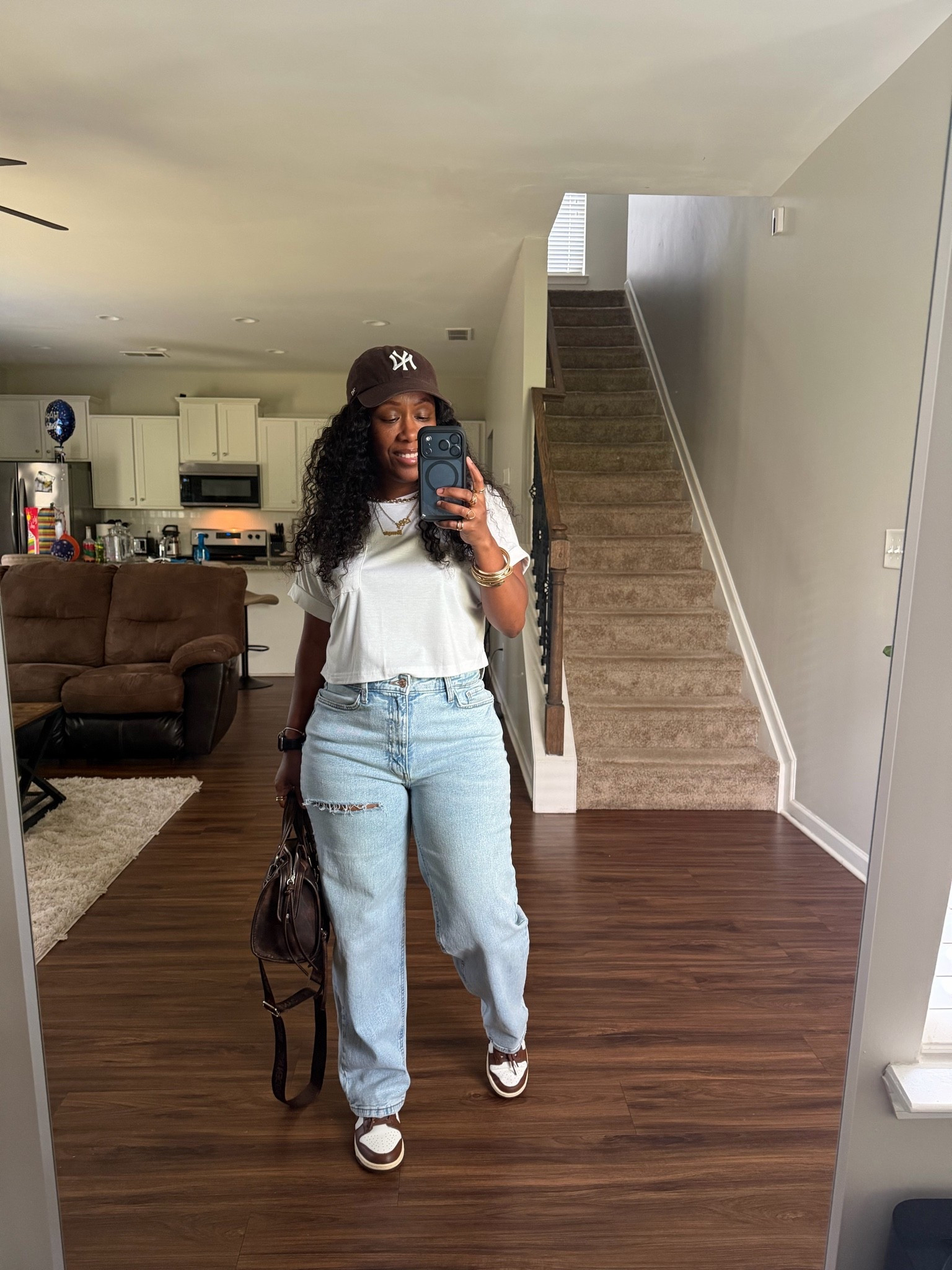 Casual outfit idea. I’m wearing a white crop top and high waisted jeans.

#LTKootd #LTKPetite #LTKOver40