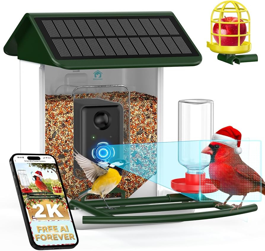 Bird Feeder with Camera-2K HD & Full Color Night Vision, Free AI Forever for 1,1000+ Species Iden... | Amazon (US)