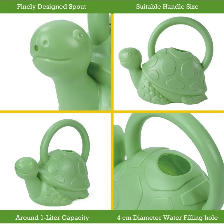 Expert Gardener Green Plastic Turtle Kids Watering Can - Walmart.com | Walmart (US)
