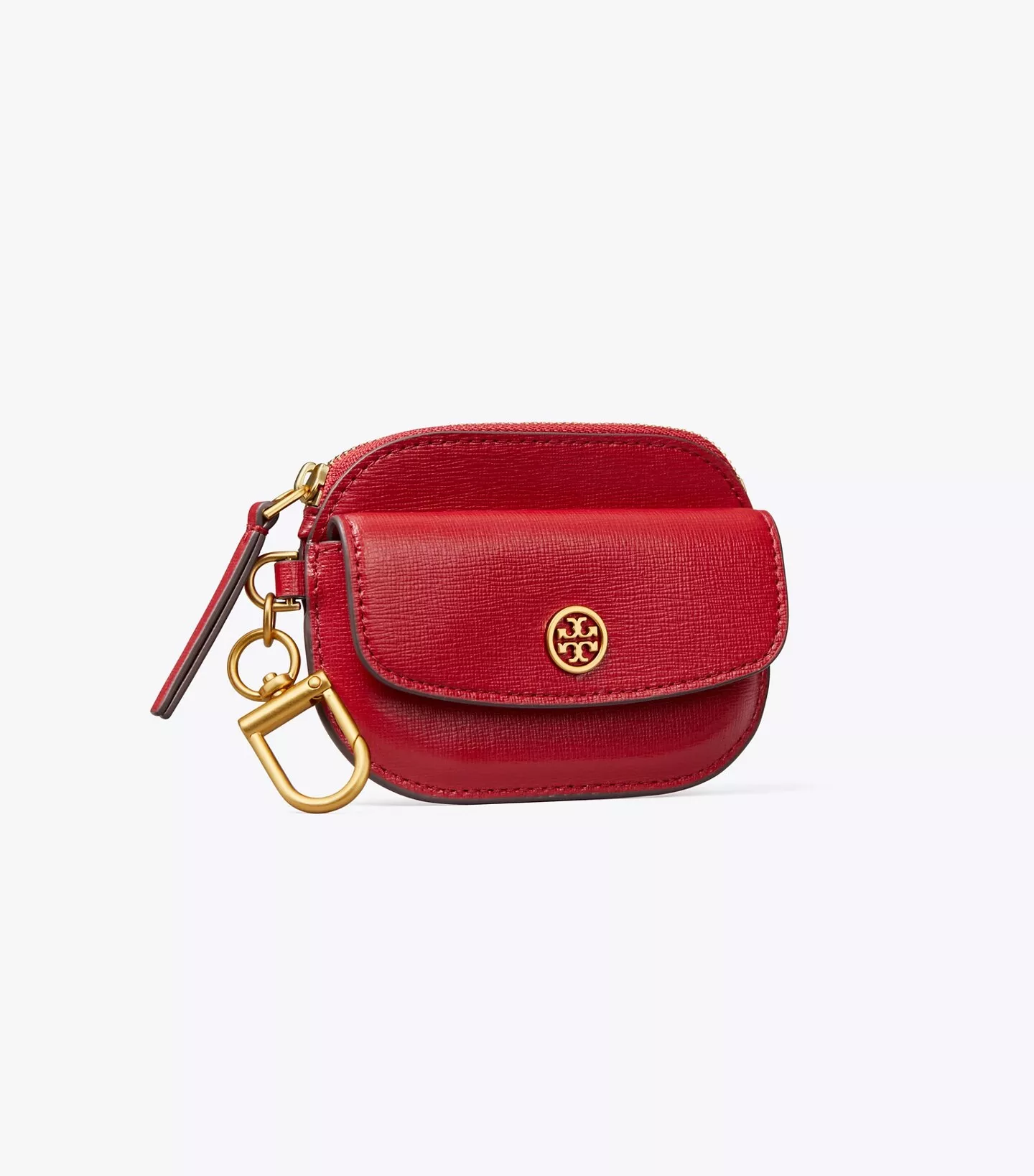 Tory Burch Light Oak Robinson Round Leather Crossbody Bag