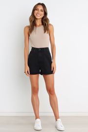 Ostia Shorts - Black Wash | Petal & Pup (AU)