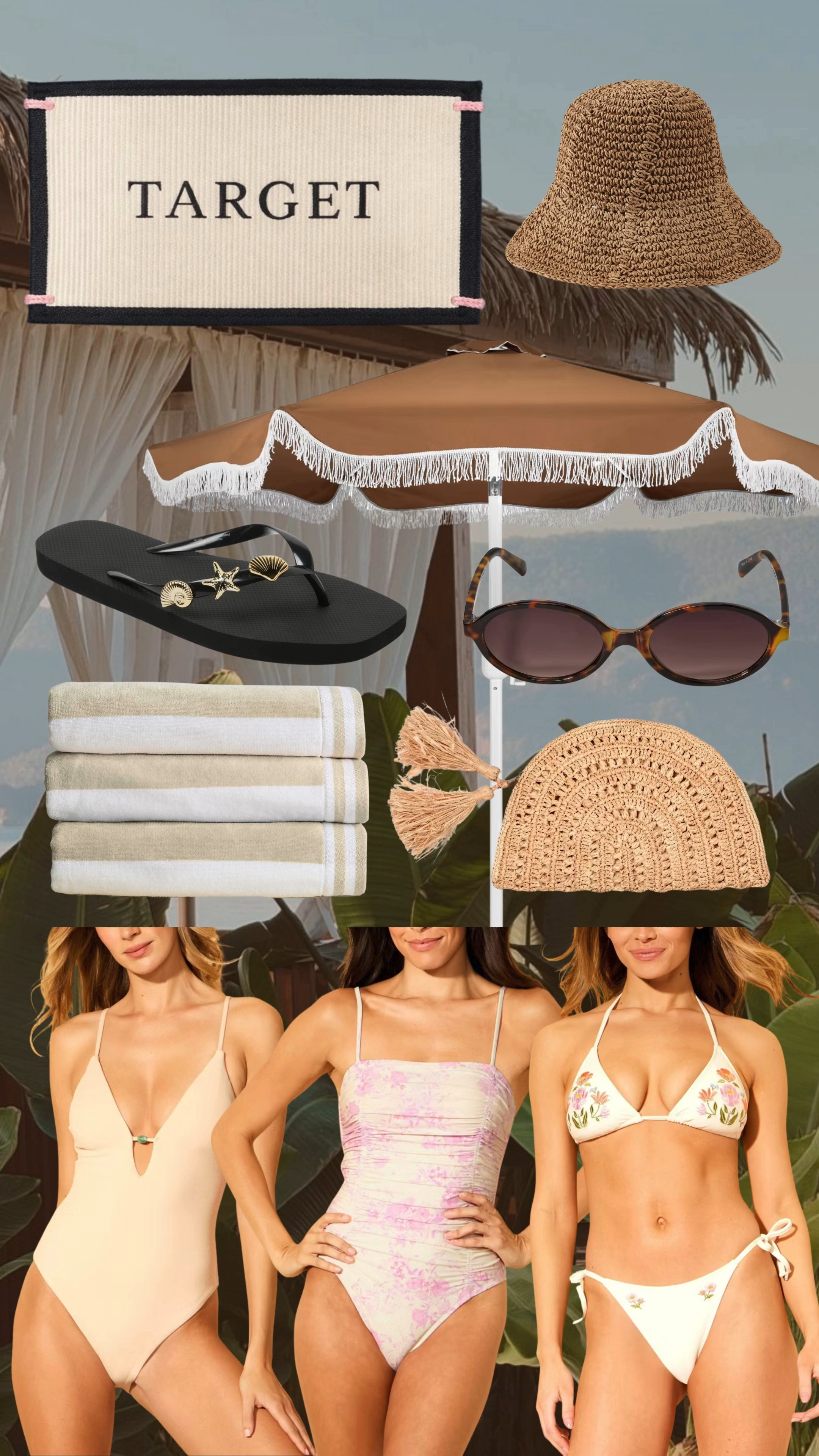 Target spring and summer finds 🤎🐚

Spring break, vacation, swimsuits, bikini, love shack fancy look alike, flip flops, beach towels, sunglasses, target 

 #LTKootd #LTKSeasonal #LTKTravel