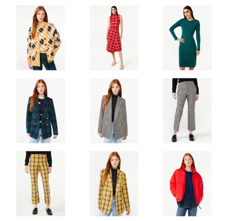 Holiday style picks from Walmart Free Assembly. Love these festive looks. Yellow Plaid blazer, red puffer coat, green sweater dress, green plaid blazer, red plaid dress, yellow argyle cardigan  

#LTKHoliday #LTKunder50 #LTKunder100