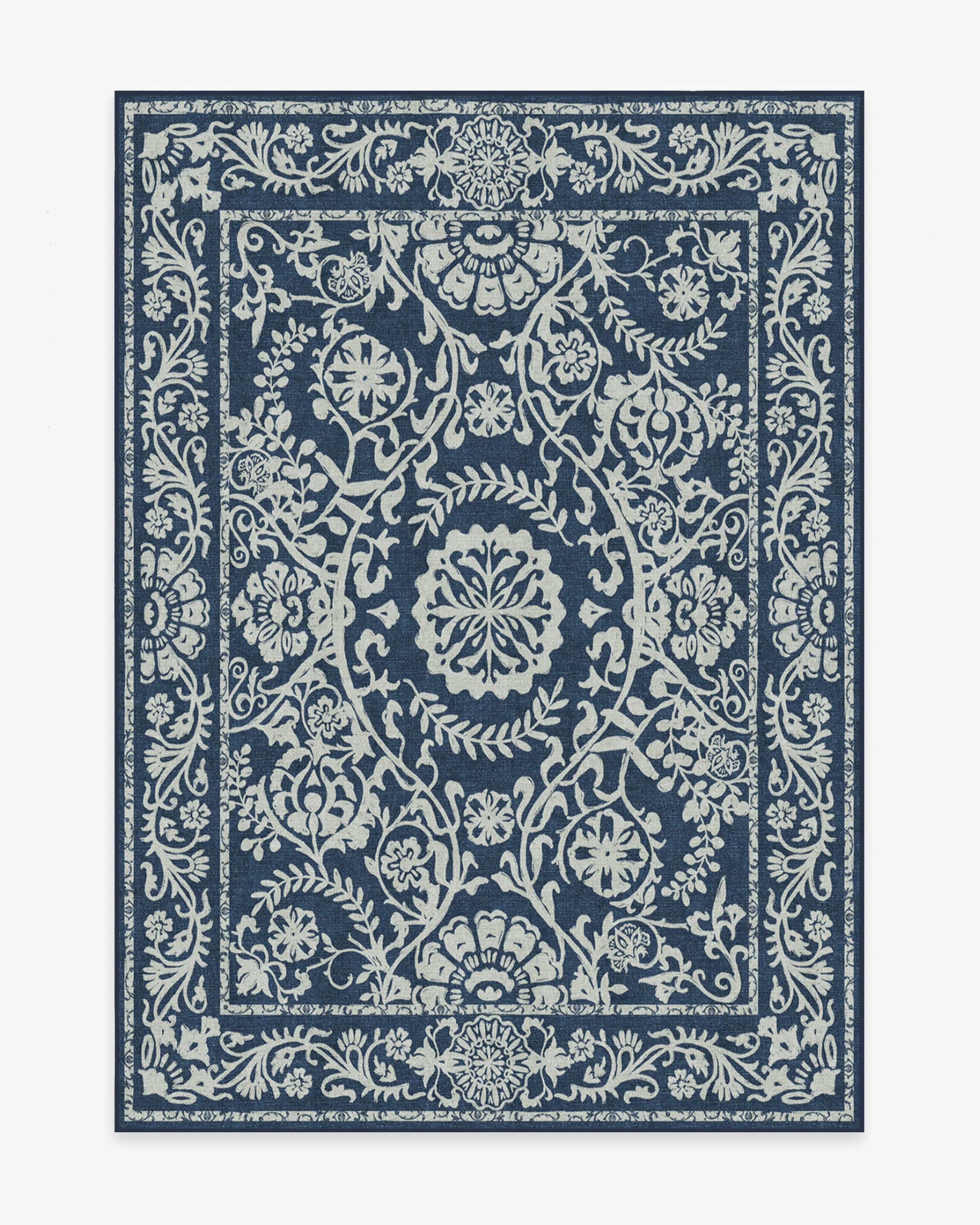 Delphina Navy Blue Rug | Ruggable