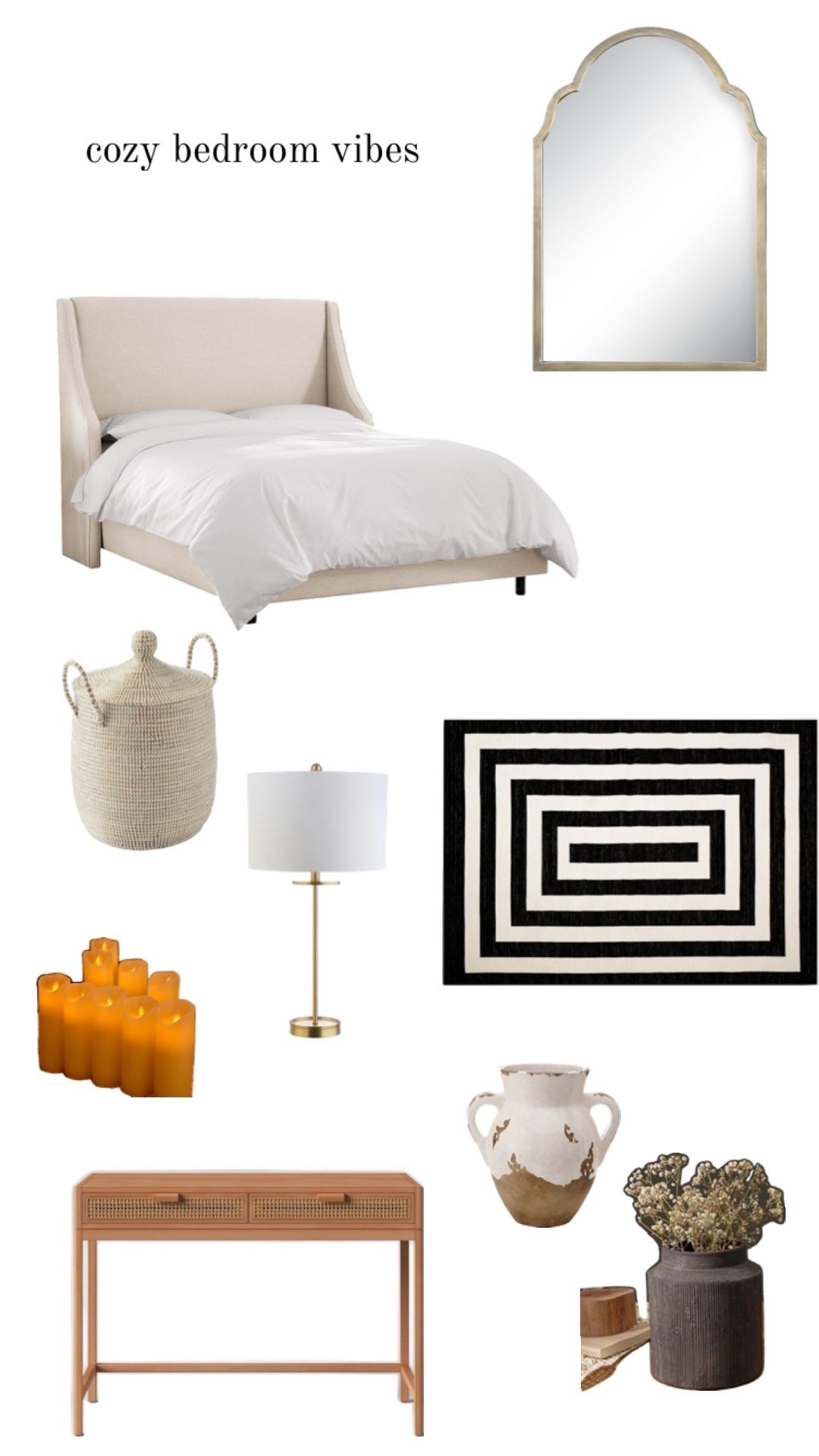 Cozy bedroom vibes 🤍 soft neutrals, warm textures & modern boho farmhouse details for a calm, inviting retreat. ✨🕯️ 

#LTKHome