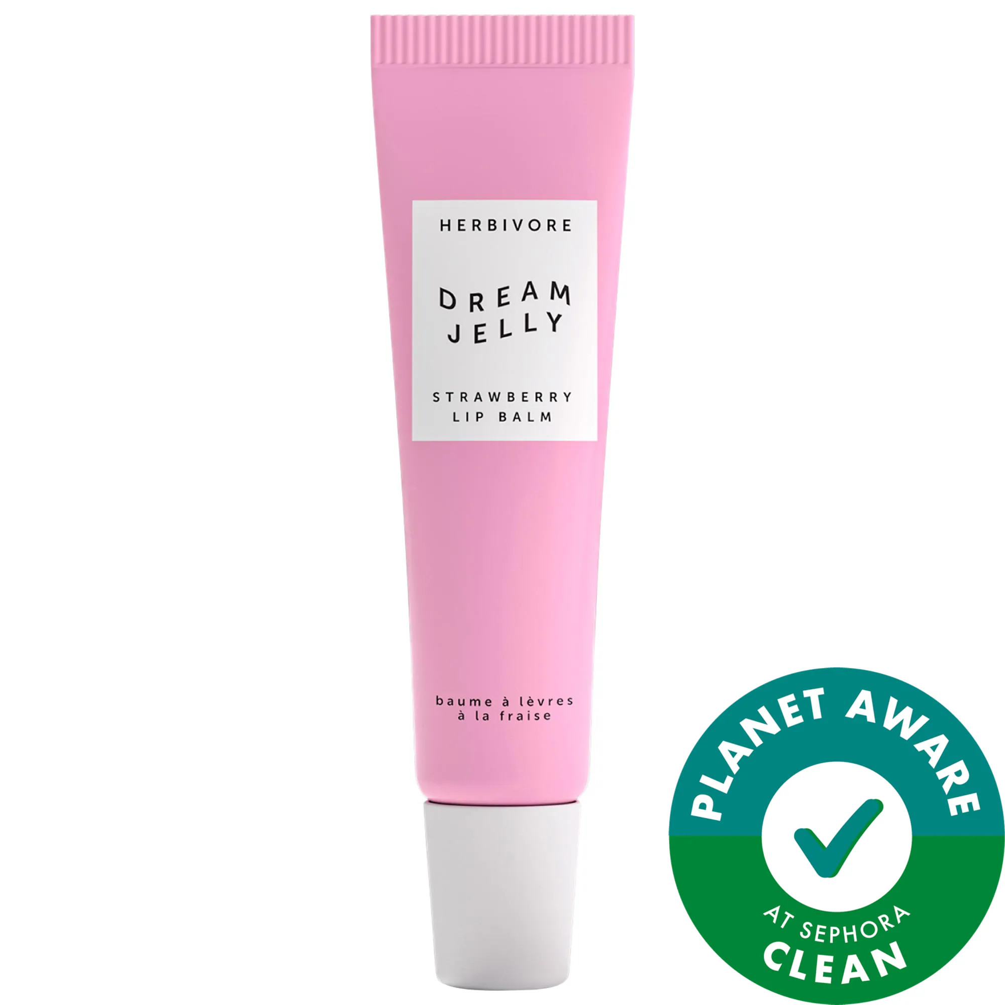 Herbivore Dream Jelly Vegan Multi-Oil Lip Balm for Hydration and Plumping Strawberry 0.4 oz / 12 g | Sephora (US)