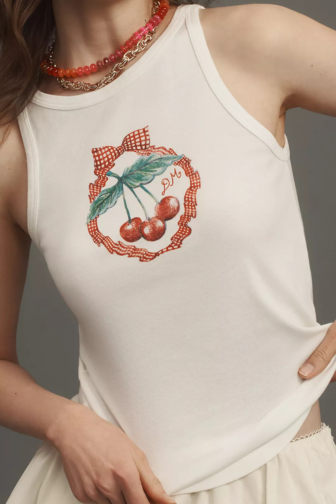 Damson Madder x Anthropologie Cherry Pie Graphic Tank Top | Anthropologie (US)