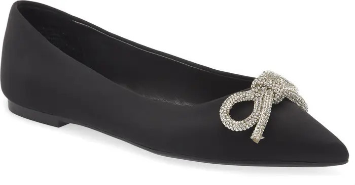 Steve Madden Elina Crystal Bow Ballet Flat | Nordstrom | Nordstrom