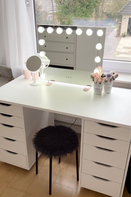 Ikea, home finds, drawers, pink, white, beige, Ikea finds, home, room essentials, organisation, candle, vanity, vanity mirror , dressing desk, vanity desk, stool, makeup drawer, makeup Organizer 

#LTKhome #LTKbeauty #LTKFind