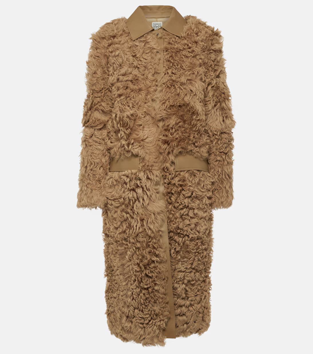 Leather-trimmed shearling coat | Mytheresa (INTL)