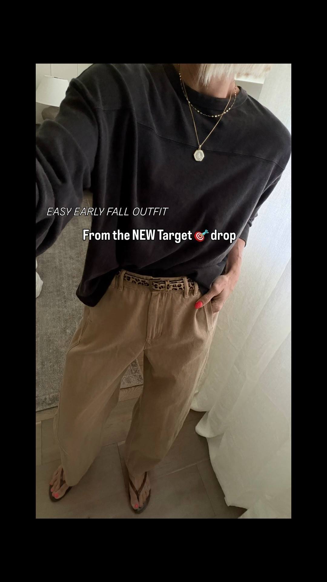 Simple, neutral early fall outfit from the new @Target drop!
Long sleeve tee + pants fits tts. Wearing a medium & 4 in the pants.

#LTKmomlife #LTKootd #LTKOver40