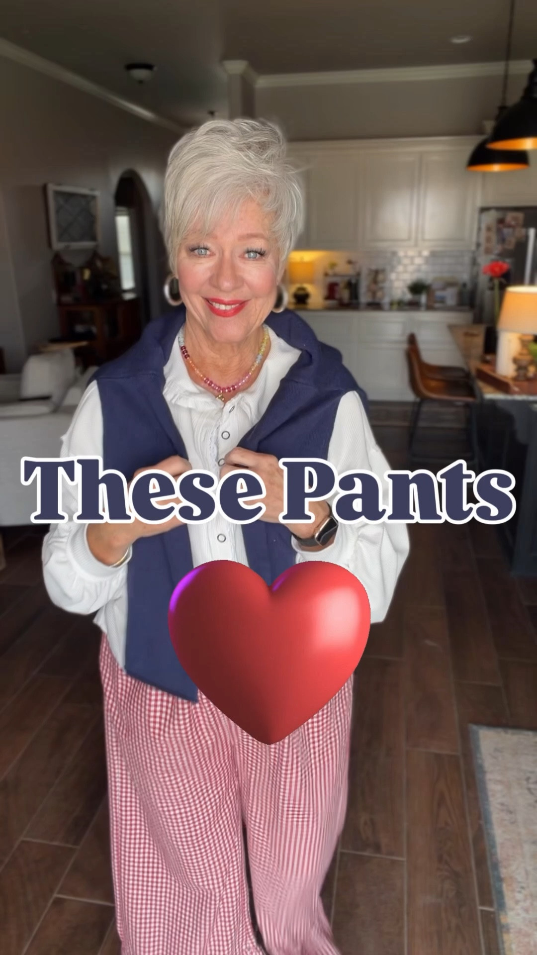 Love these checkered ruffled pants… they are FUN, flattering, and full of personality! 🖤🤍
The ruffle detail gives just the right amount of flair while still being easy and comfortable to wear.

Life is too short for boring outfits—wear the pants 💁‍♀️✨


#LTKootd #LTKOver40 #LTKMidsize