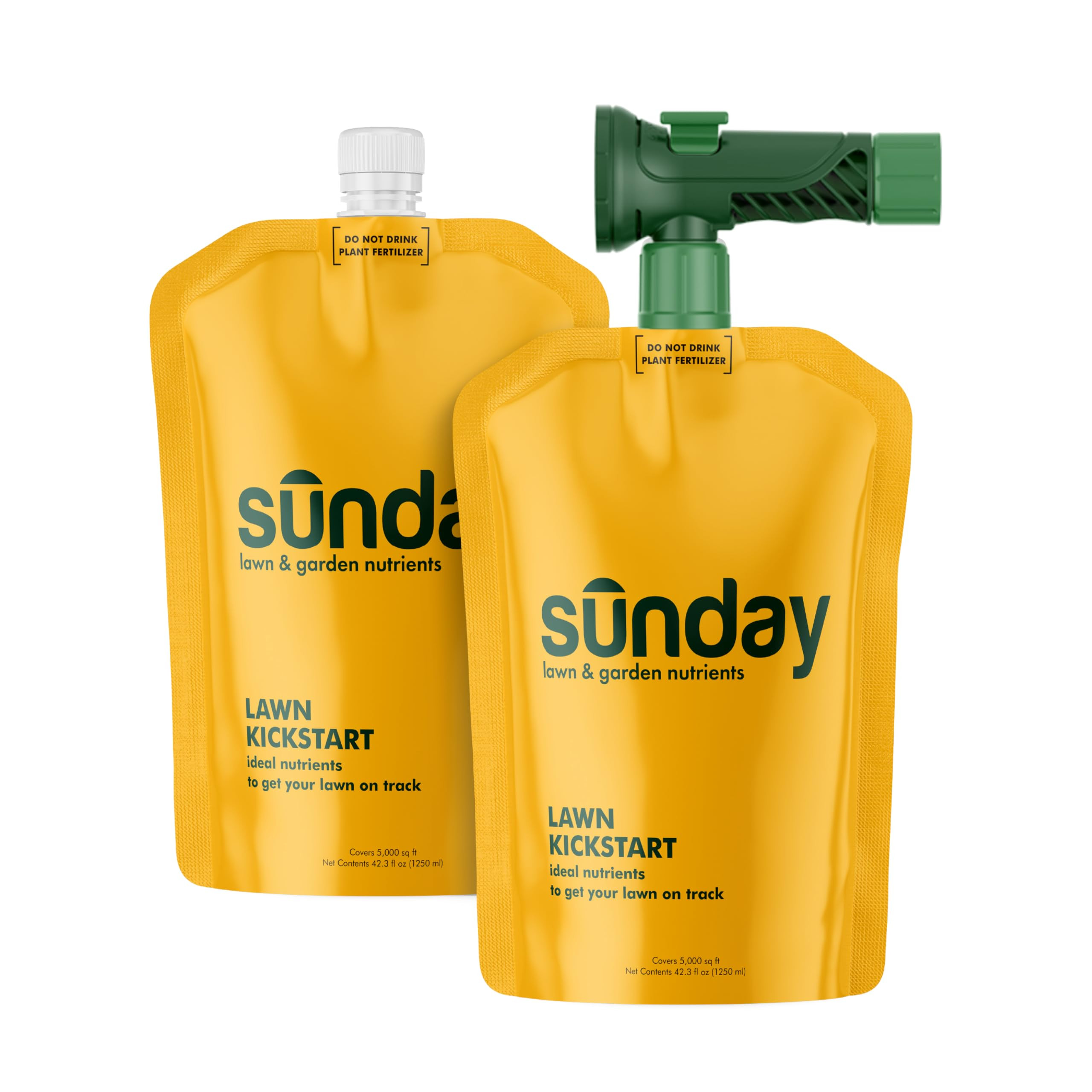 Sunday Lawn Kickstart Fertilizer, 42.3oz, 2 Pack - Fertilizer for Grass Improvement - Includes Un... | Amazon (US)