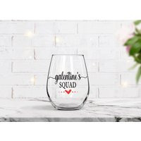 Galentine's Day Wine Glass, Galentines Gifts, Friends Valentine, Best Friend Valentines | Etsy (US)