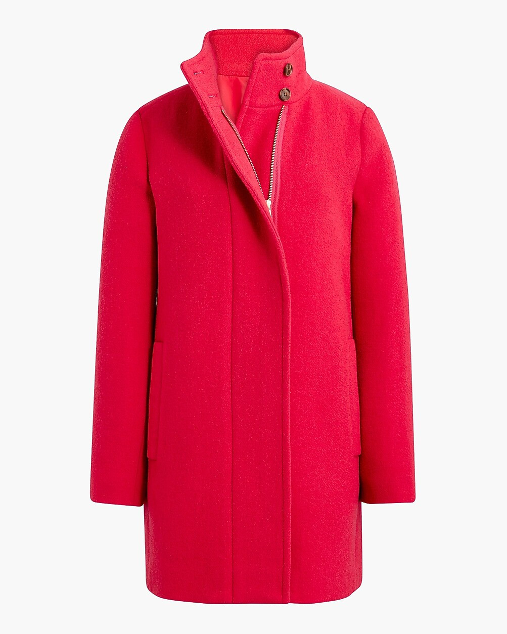 Button-neck city coat | J.Crew Factory