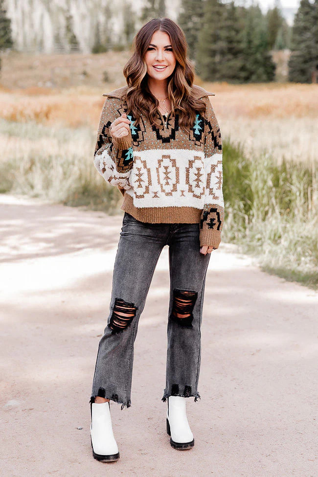 Piney River Black Distressed Strait Leg Jeans Amber Massey X Pink Lily | Pink Lily
