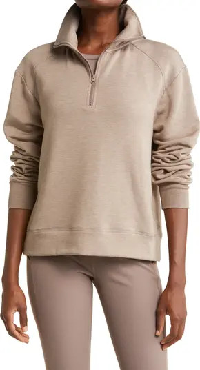 Zella Peaceful Half Zip Fleece Pullover | Nordstrom | Nordstrom