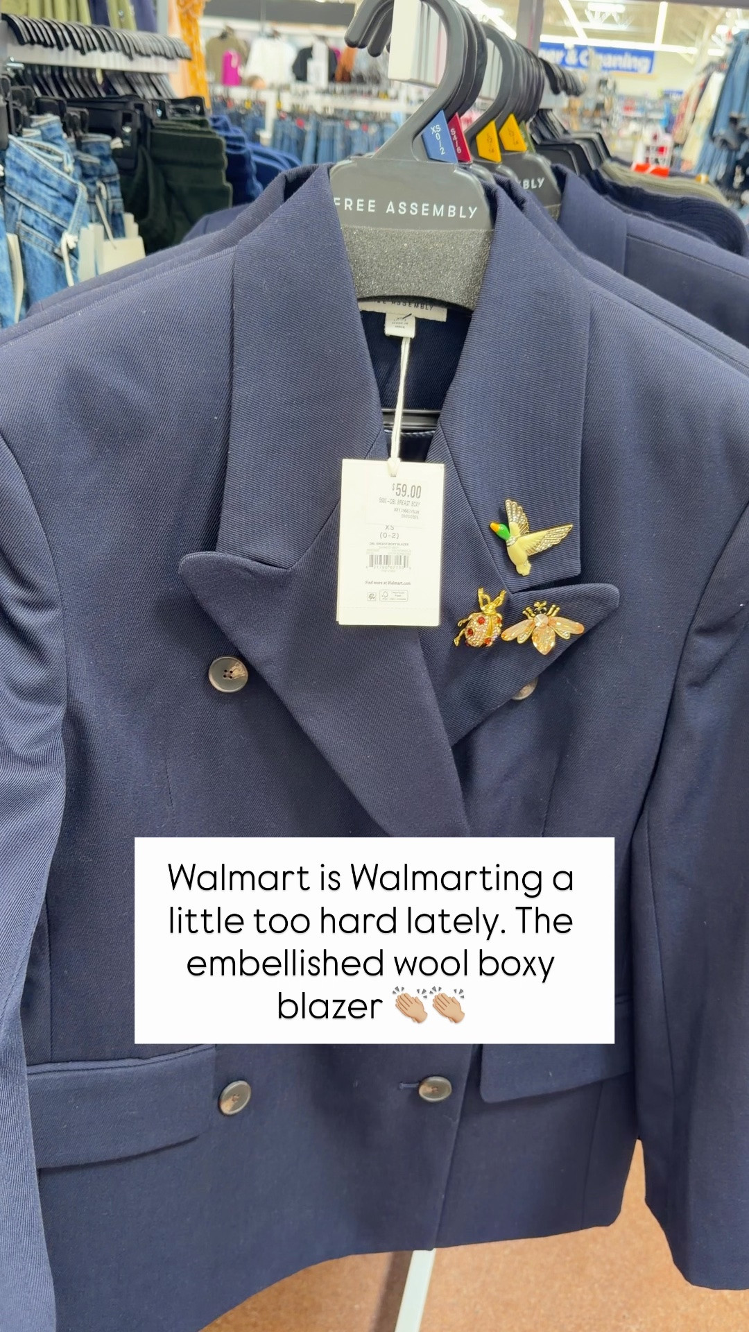 Blazer with brooch lapel pins

#LTKOver40
