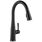 Delta Faucet Essa Matte Black Kitchen Faucet Touch, Touch Kitchen Faucets with Pull Down Sprayer, Kitchen Sink Faucet, Kitchen Faucet Black, Touch2O Technology, Matte Black 9113T-BL-DST | Amazon (US)