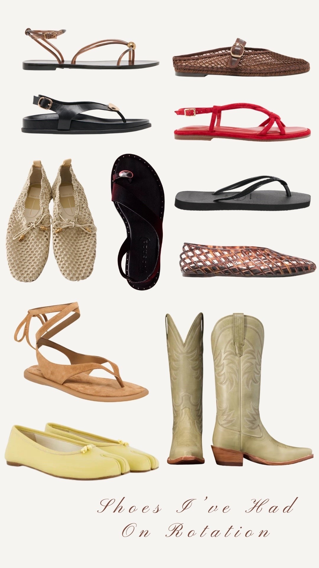 Shoes I’ve had on rotation! Yellow flats are from Ulanka!

#LTKgrwm #LTKootd #LTKSeasonal