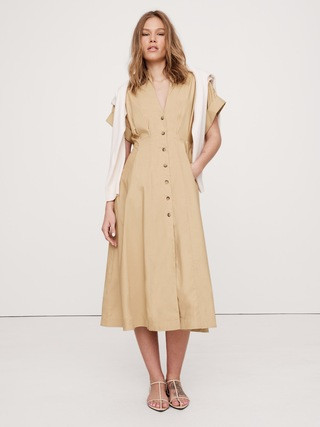 Cotton Poplin Shirt Dress | Banana Republic (US)