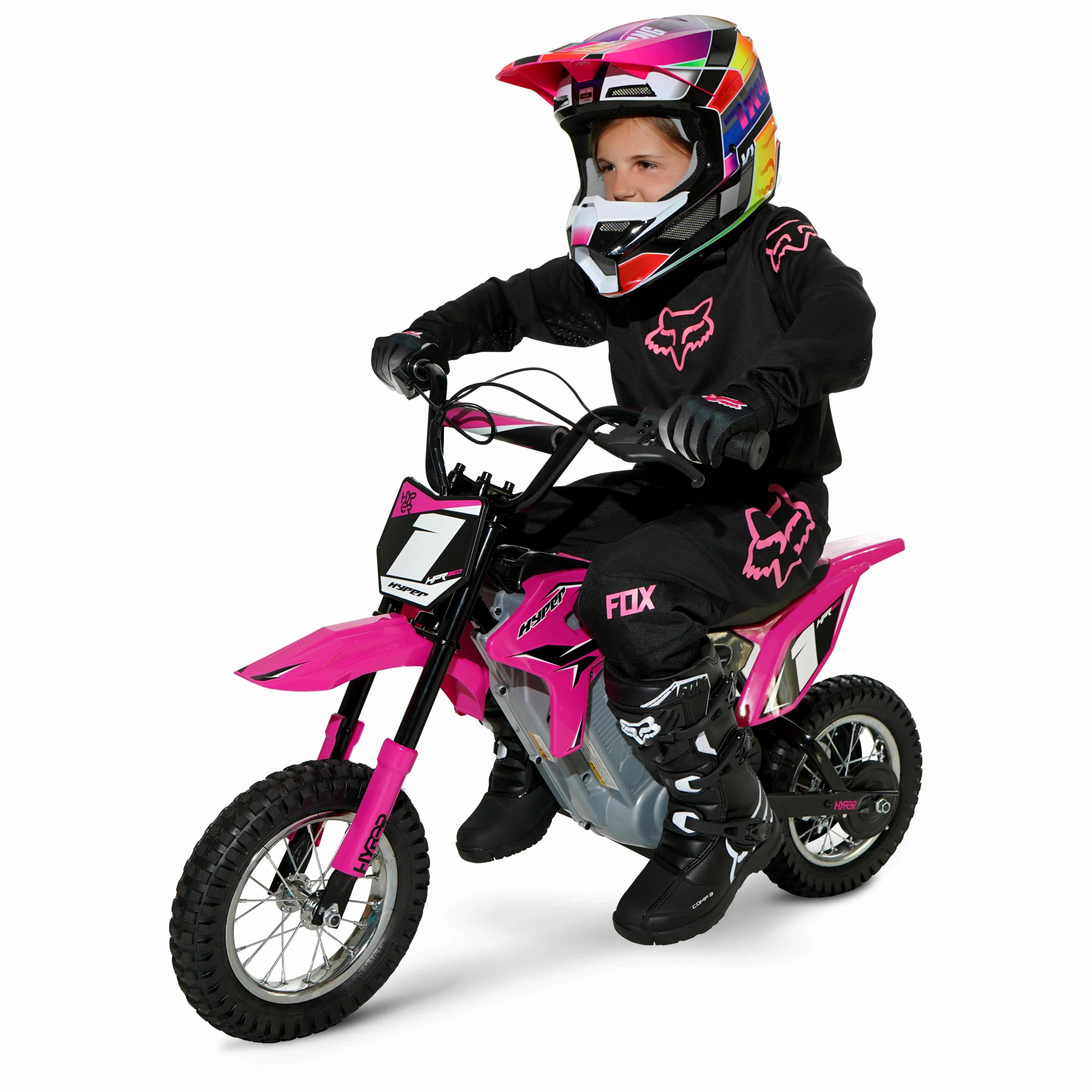 Hyper Toys HPR 350 Dirt Bike 24 Volt Electric Motorcycle in Pink | Walmart (US)