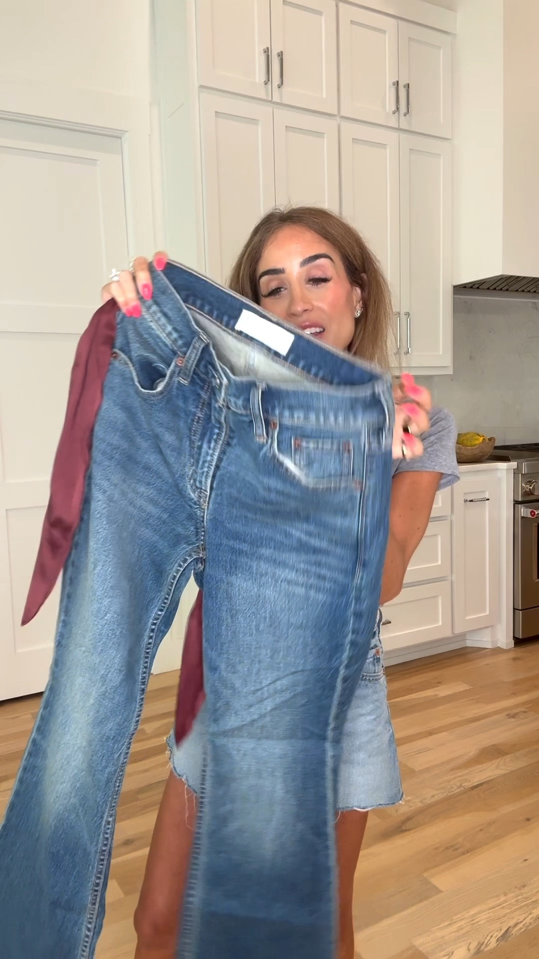 Bootcut jeans that are a great basic jean. Have a removable belt wearing 23 x short Code DENIMAF stacks

#LTKPetite #LTKSaleAlert