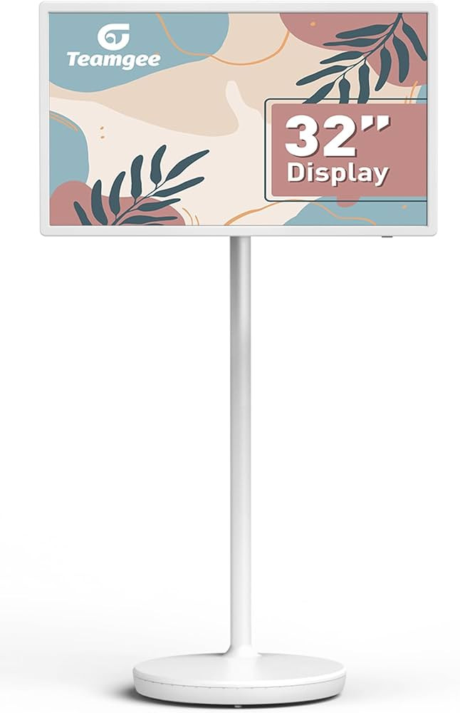 Teamgee 32-Inch Portable Smart Screen on Wheels, Wireless Touch Monitor with 8-Hour Battery, Andr... | Amazon (US)